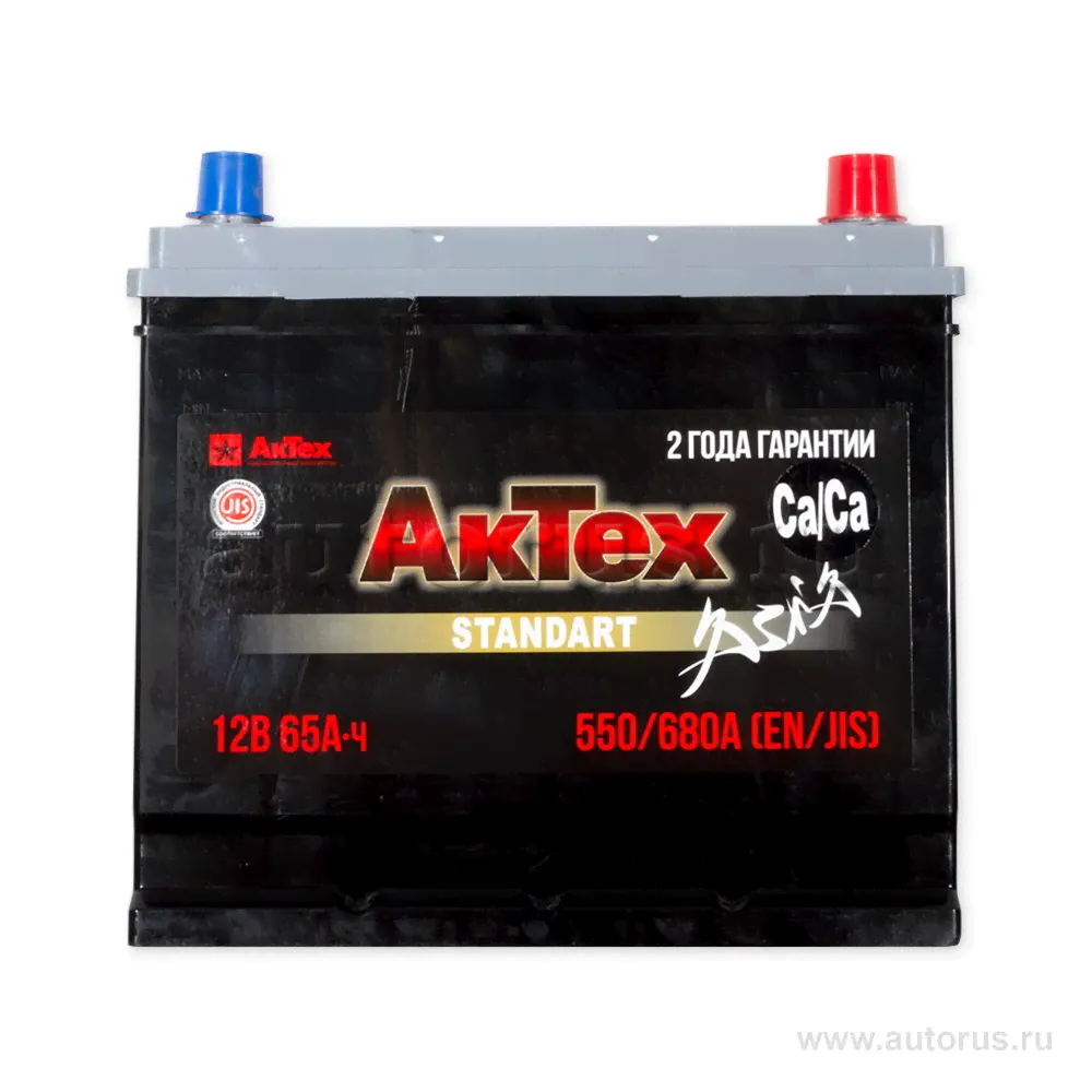 Аккумулятор АКТЕХ ASIA 65 А/ч Обратная R+ 235x175x221 EN550 А