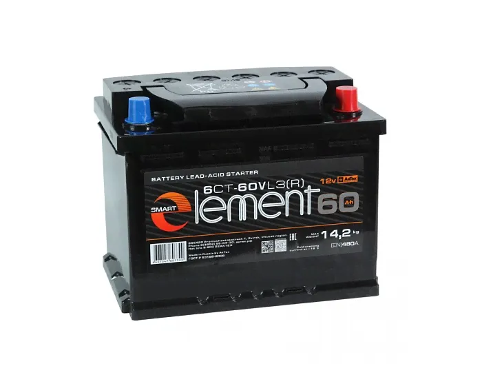 Smart ELEMENT (АкТех) 60 А/ч о.п.
