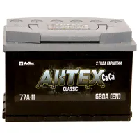 Автомобильный аккумулятор АкТех Classic ATC 77-З-R 278х175х190-0