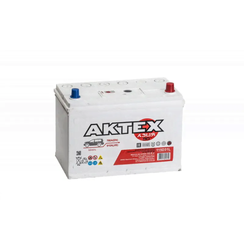 Аккумулятор АКТЕХ Asia 6СТ-90.0 LЗ (115D31L)