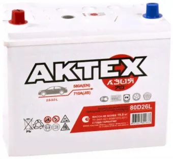 Аккумулятор АКТЕХ 70 (D26) ASIA-0