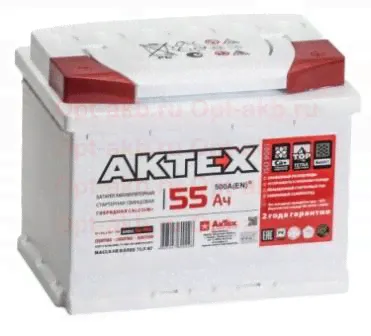 Аккумулятор АКТЕХ STANDART ATST553R оп 55 Ач 530 А 242х175х190 [L2]