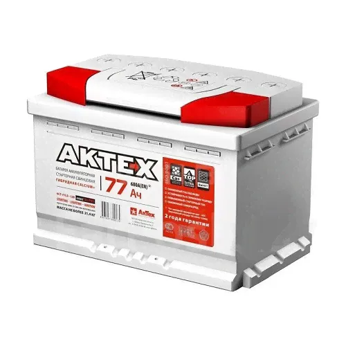 Автомобильный аккумулятор Актех 77 А.Ч.-0