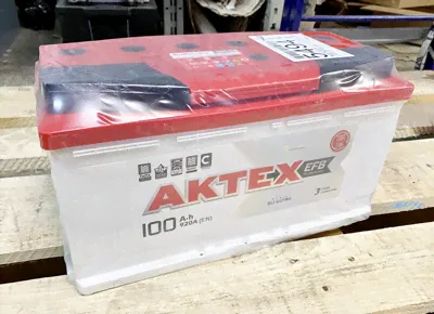 Аккумулятор АКТЕХ EFB 100 А/ч ОБР 352x175x190 EN840 в спб-0